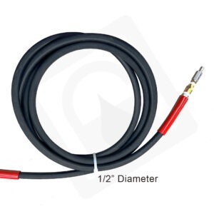 AA1430 STINGER 1/2? DIAMETER 5800 PSI DOUBLE-WIRE HOSE WITH 1/4" IN-LINE SCREEN QUICK CONNECT X 3/8" M