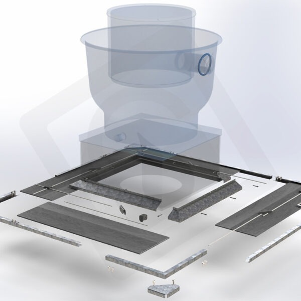 BB1550 Driploc RT 360 Grease Containment System Model #4412/27-65 (12" Coverage off the fan curb) *RESIDENTIAL SHIPPING SURCHARG - Image 4